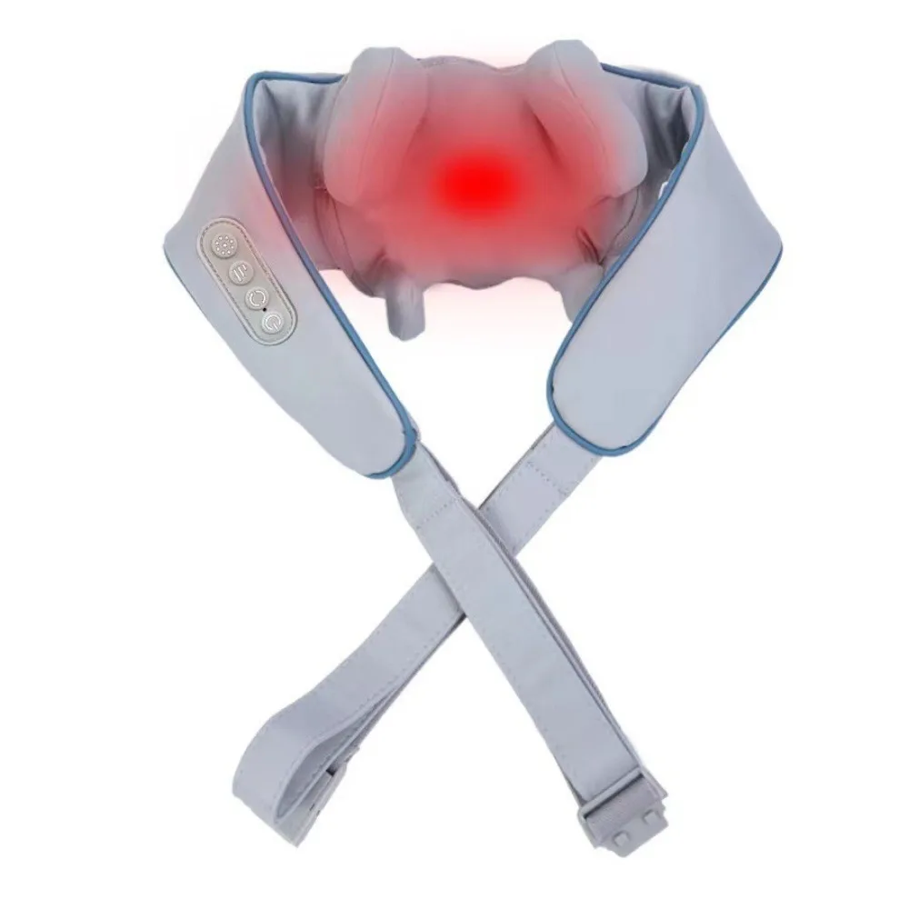 

Wireless Neck Shoulder Massager Electric Neck masajeador Kneading Massage Shawl Portable Practical Cordless Massage Pillow