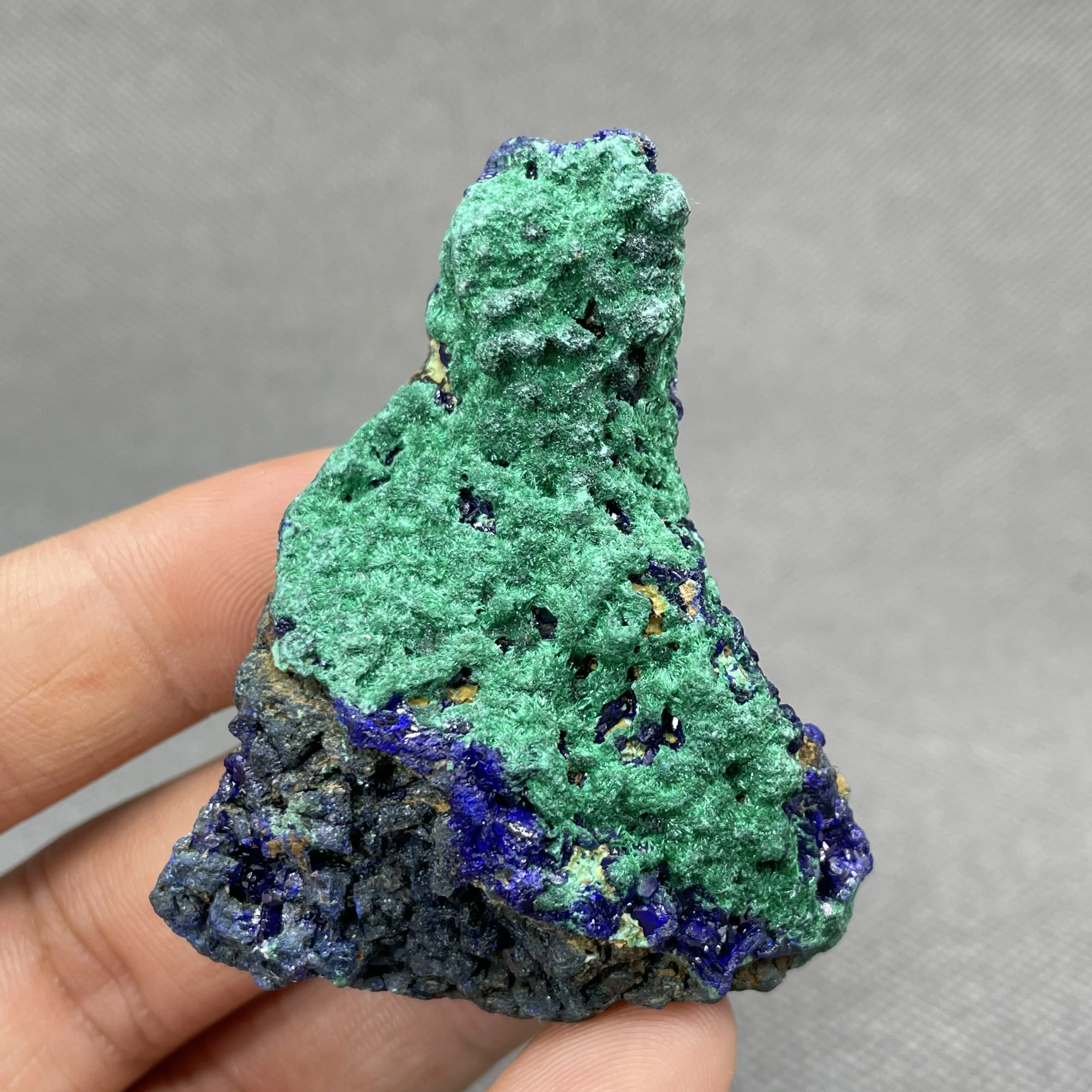 BEST! 56g Natural beautiful Azurite and Malachite symbiotic mineral specimen crystal Stones and crystals Healing crystal