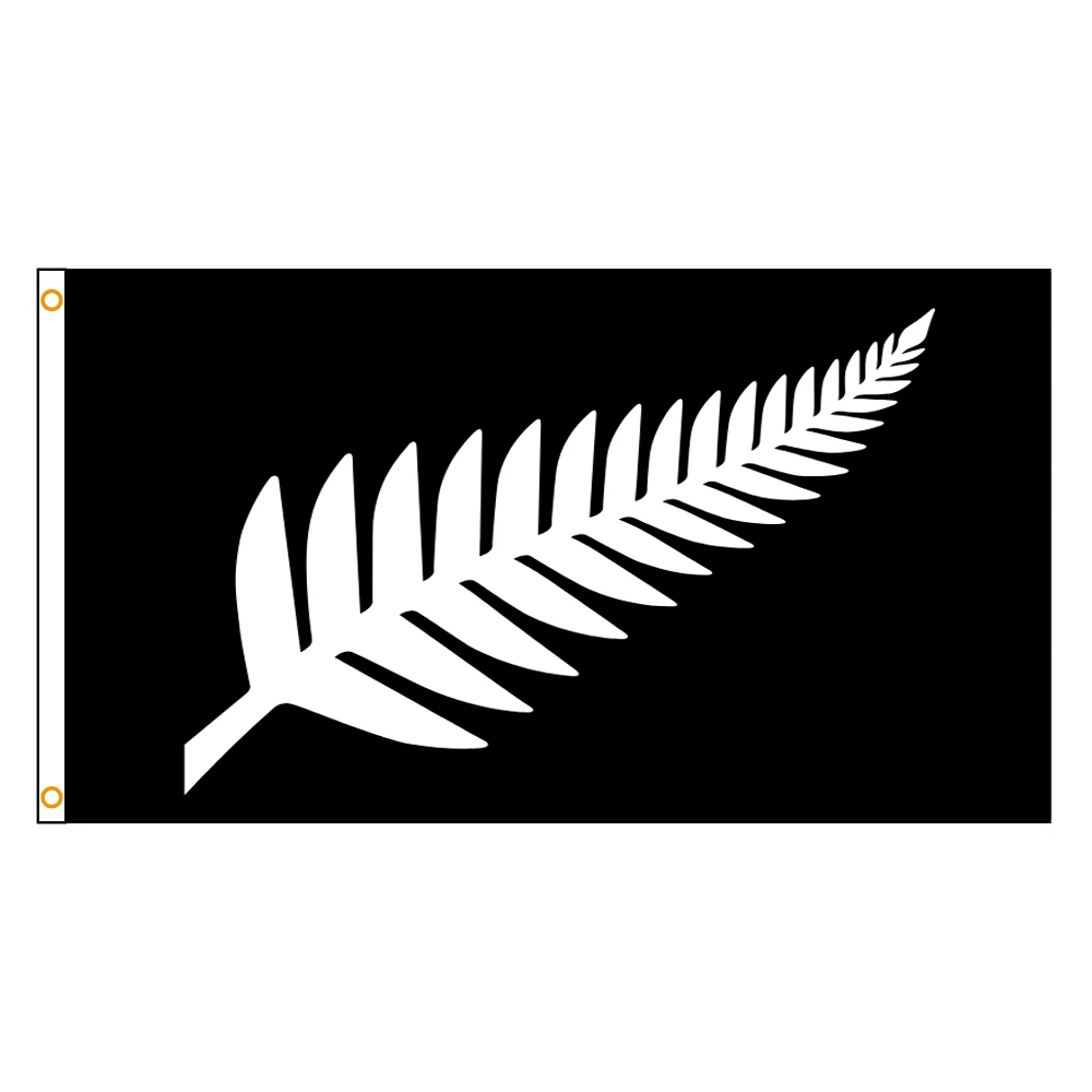 90X150CM New Zealand Silver Fern Flag 3x5FT Banner  Home or Outdoor For Decoration