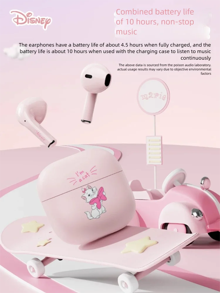 

Disney Bluetooth V6.0 True Wireless Earphone Noise Cancelling Headphone HiFI Stereo Game With Micr ﻿TWS In Ear Earbuds