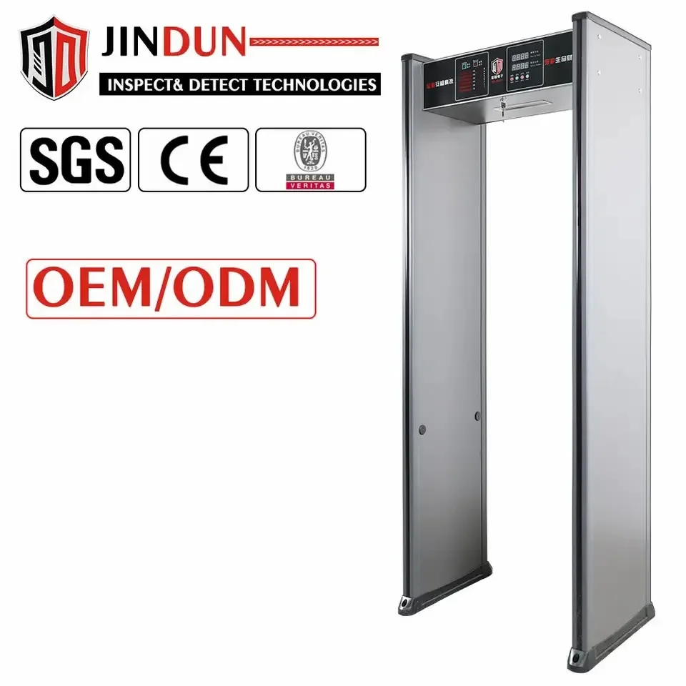 High Sensitivity Multi-Zone Screening Security Arch Through Metal Detector Door