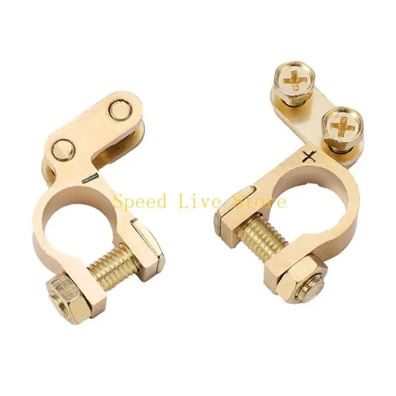 

547C Антикоррозийная толстая медная клемма аккумулятора для лучшей проводимости и долговечности. Повышенная грузоподъемность.