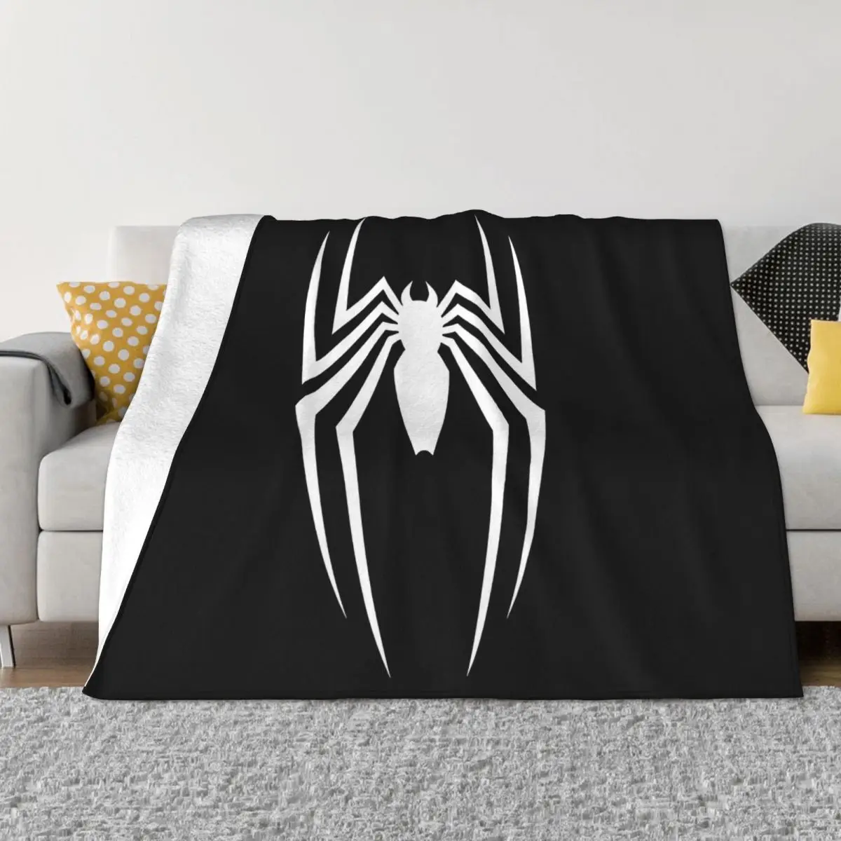 New White Spider Mens Black Tees Clothing Women Men Interested Pictures Famous Woman Casual Throw Blanket