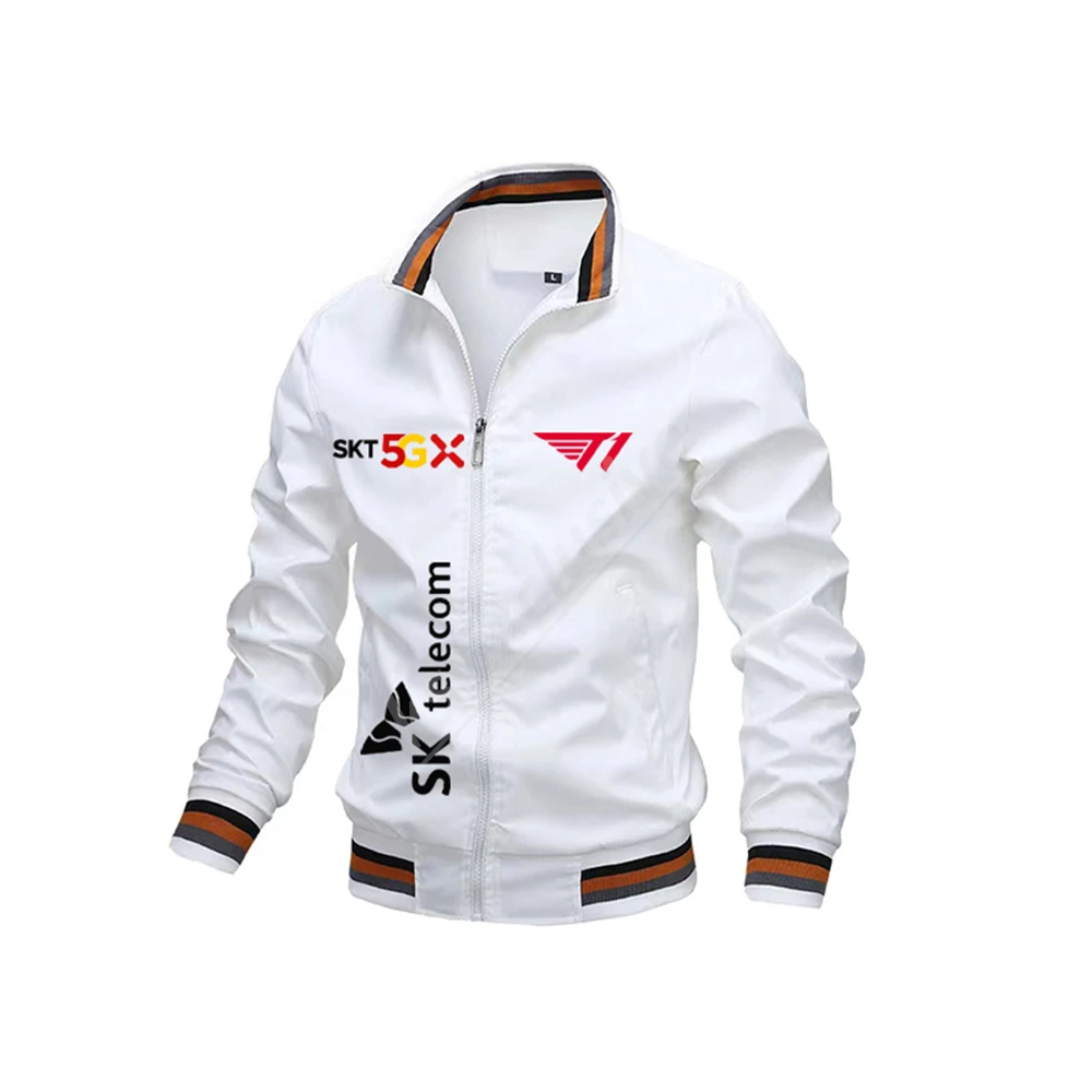 New 2023 LCK SK Telecom T1 Global Finals Jacket S13 Casual Men\'s Windproof Bomber Jacket FAKER Fan Jacket t1 Team Support Top