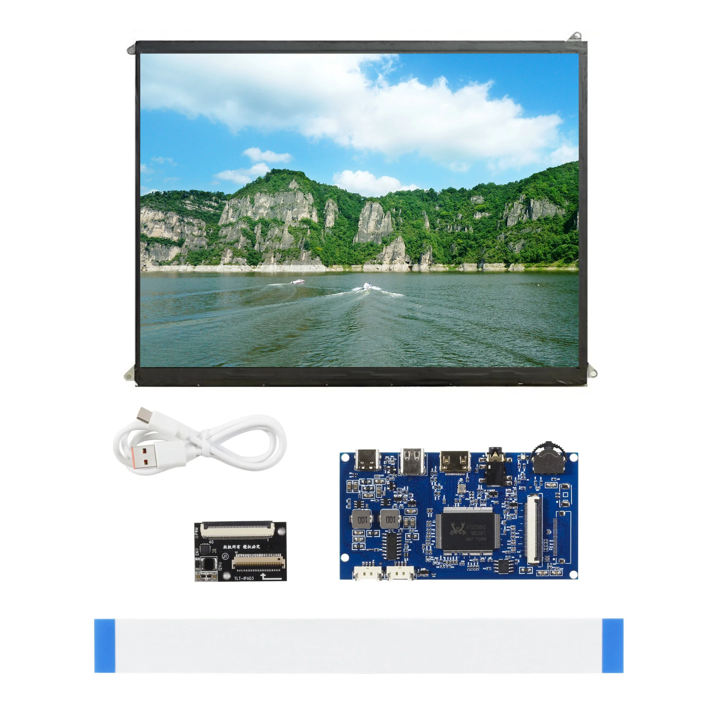 

For iPad 3/4 9.7 Inch LP097QX1-SPA1 LTL097QL01 DIY IPS 2048*1536 LCD Display Screen Monitor Control Driver Board