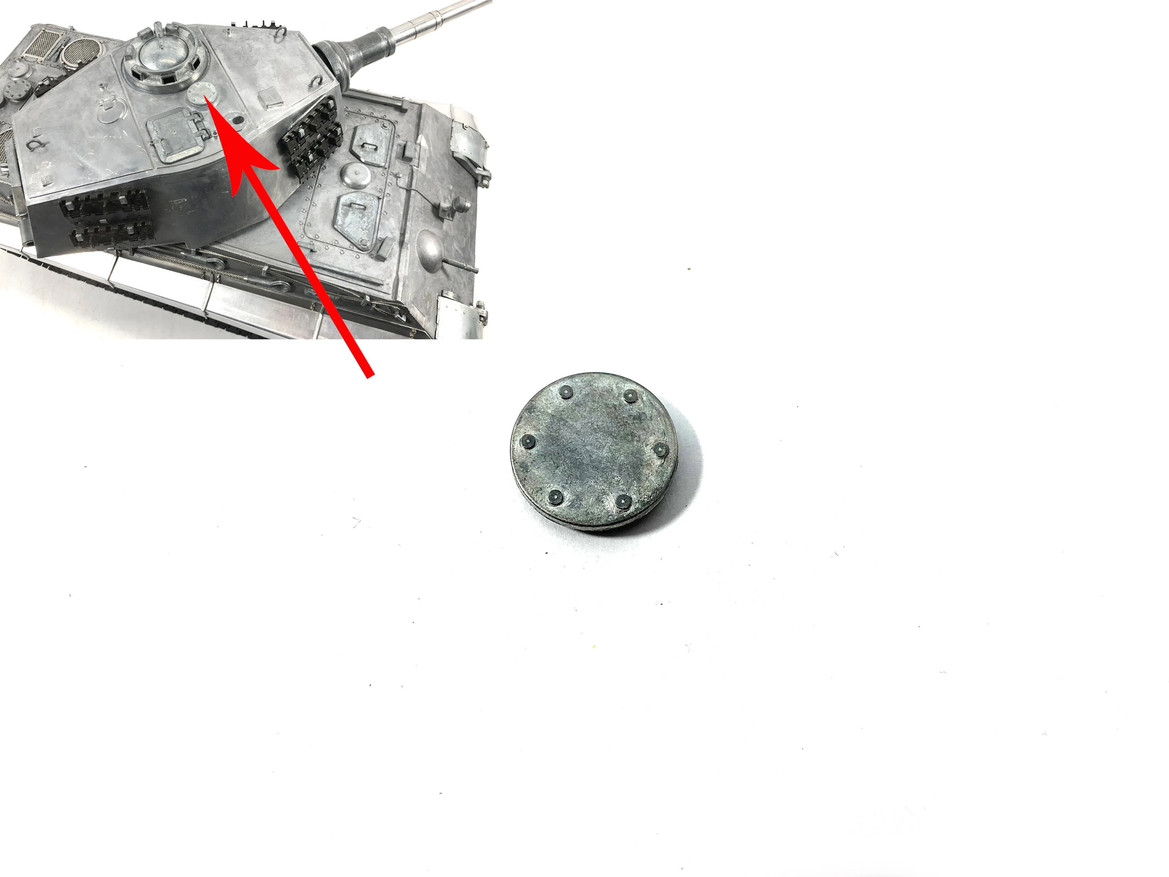 

Вентилятор для металлической турели танка Mato MT244 для радиоуправляемых моделей танков 1/16 1:16, Германия, King Tiger