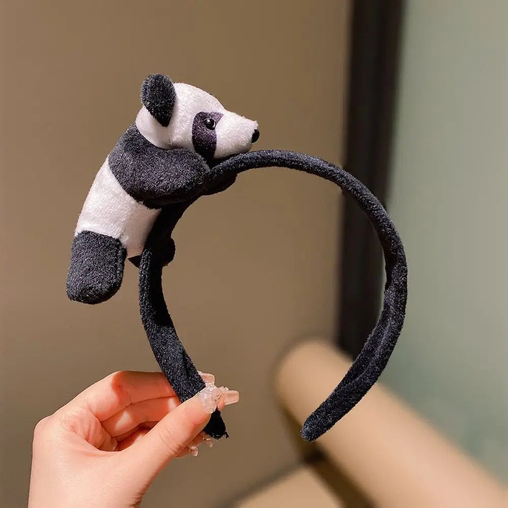 

Chinese Style Panda Headband Cute Hairbands Plush Doll Hair Hoop Hair Accessories Headpiece Cartoon Hair Band Girls/Female