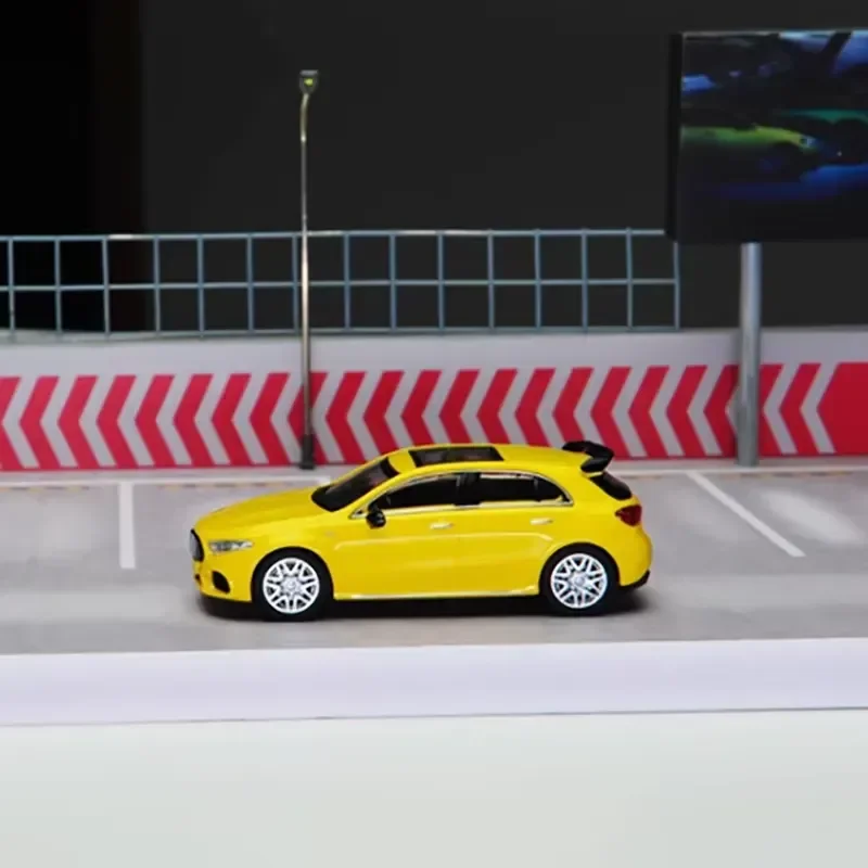 for A45 S 1:64 Scale Diecast Alloy Sports Car Model Realistic Simulation Static Display Collectible Toy Gift Finished Product