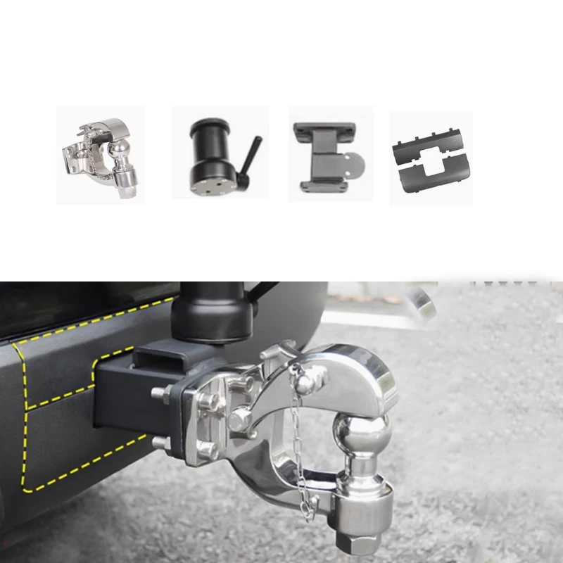 Custom Trailer Hook Set Original Stainless Steel Car Tiger Accessories Special Modification Basic For Harvard H9