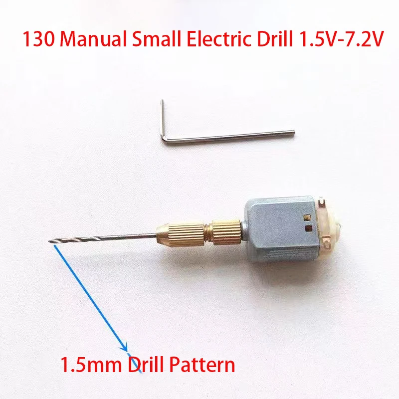 DIY Handmade Simple Small Electric Drill 130/280/385/395 Motor Small Power Punch Self-locking Drill Chuck