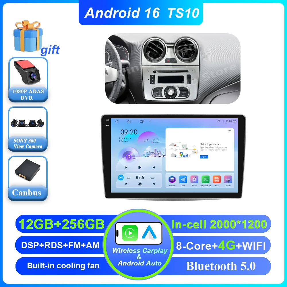 Autoradio Multimedia Video Player Voor Alfa Romeo MiTo 955 2008-2016 Android Auto Carplay GPS Navigatie Stereo WiFi 2K Scherm