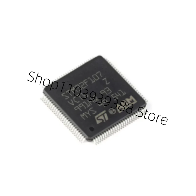 5Pcs New Original  STM32F107VCT6 STM32F107 Microcontroller IC 32-Bit Single-Core 72MHz 256KB (256K x 8) FLASH LQFP-100