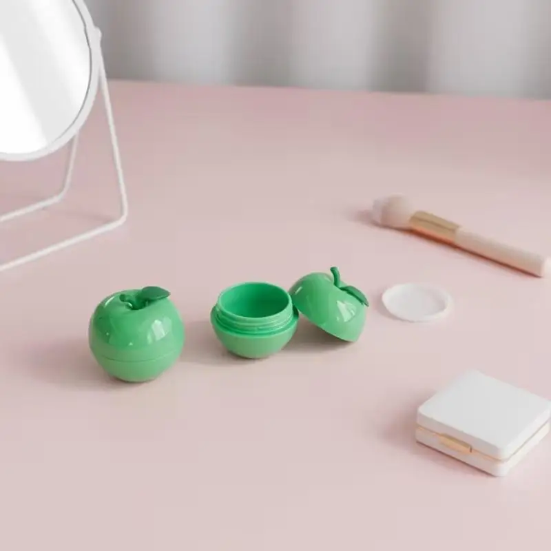 1 Stück Fruchtserie-Packung Kirsch-, Pfirsich- und Blaubeerform Kunststoff-Kosmetikbehälter Kleiner Lippenbalsam-Behälter Probenfläschchen Cremetiegel – Detail 5
