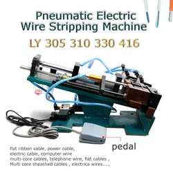 Pneumatic Electric Wire Stripping Machine LY 305 310 315 330 416 Small Mini Power Cord Cable Peeling Tool for Multi-core Cables