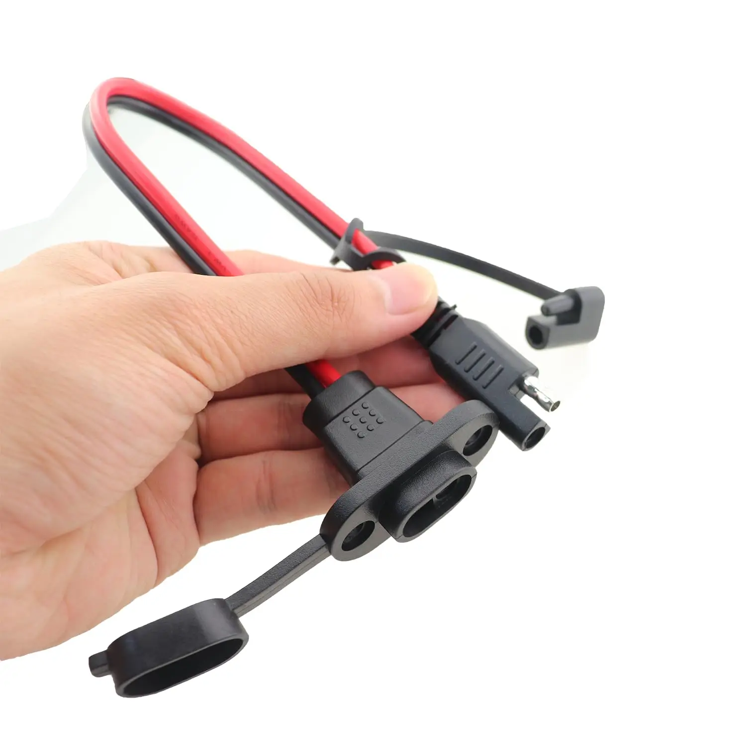 KEBIDUMEI 1-3pcs 12AWG SAE To SAE Quick Connector Harness Female Cord Panel Extension Cable Waterproof Adapter Car Accessories