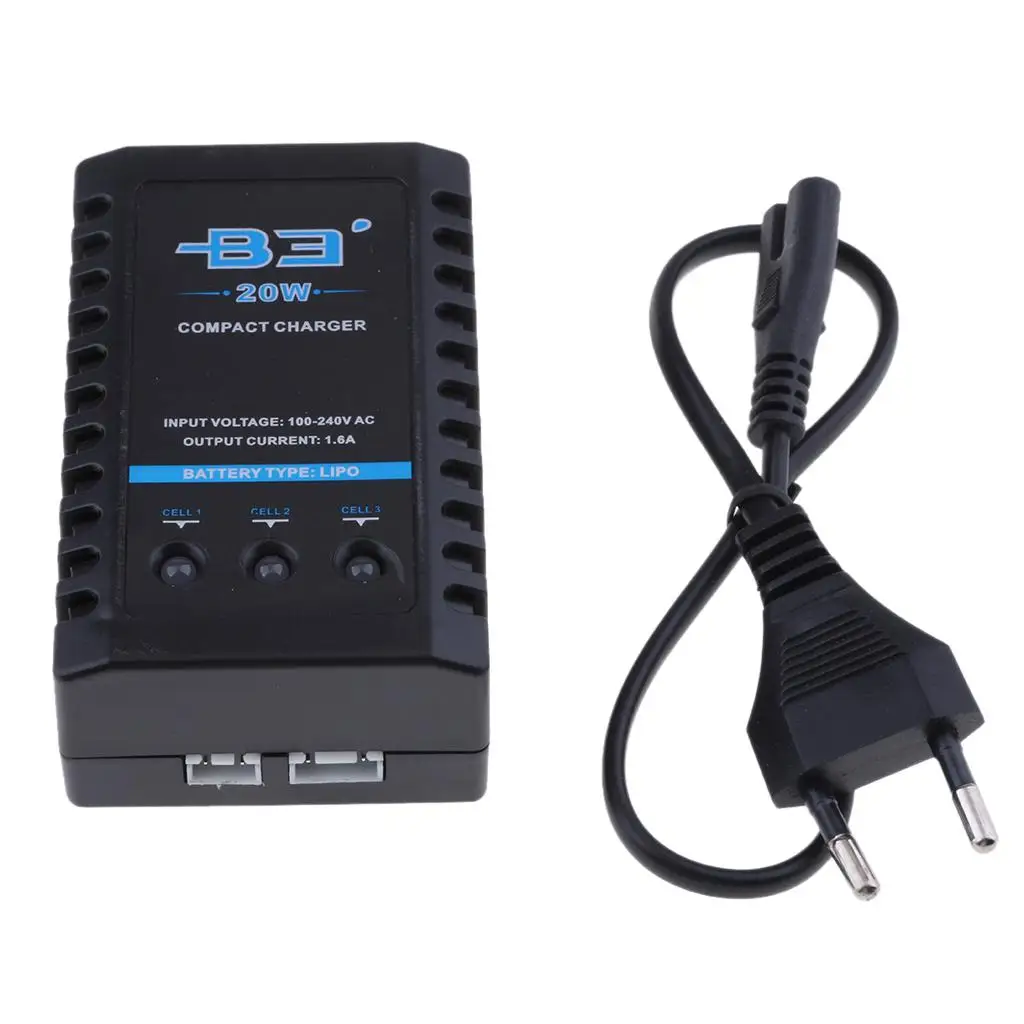 B3 2S-3S Li-ion 7.4V 11.1V 20W Battery Balance Compt Charger 110-240V