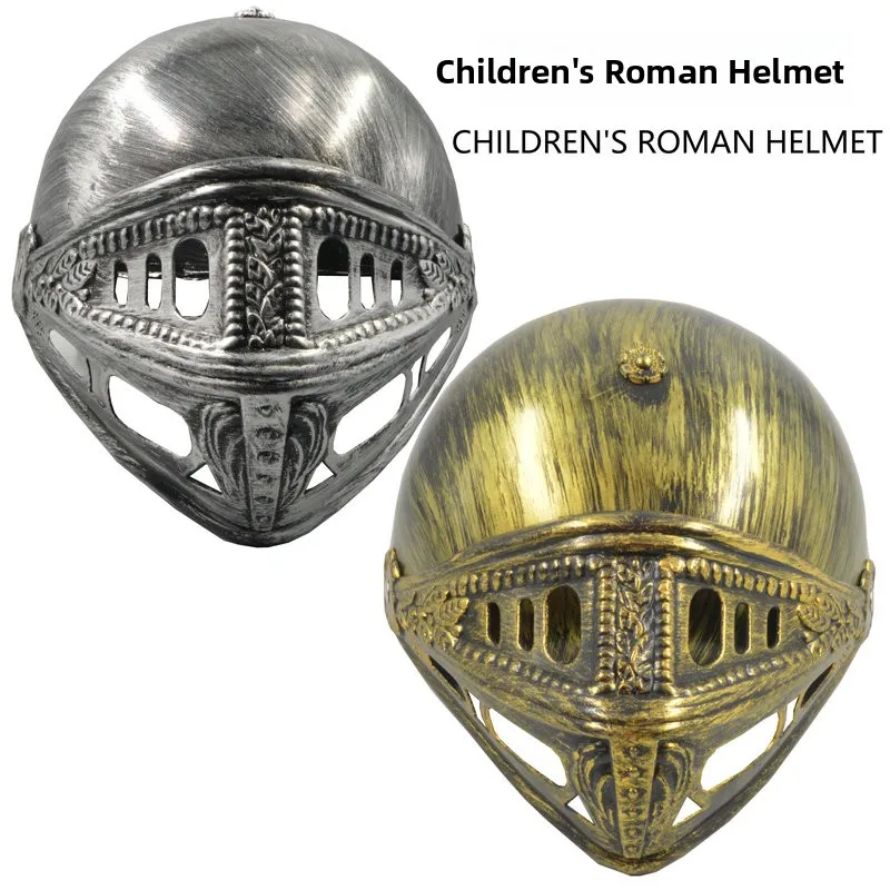 Children's Pirate Hat Roman Warrior Horned Devil King Helmet Plastic Headwear Halloween Costume Accessories Knight Cap