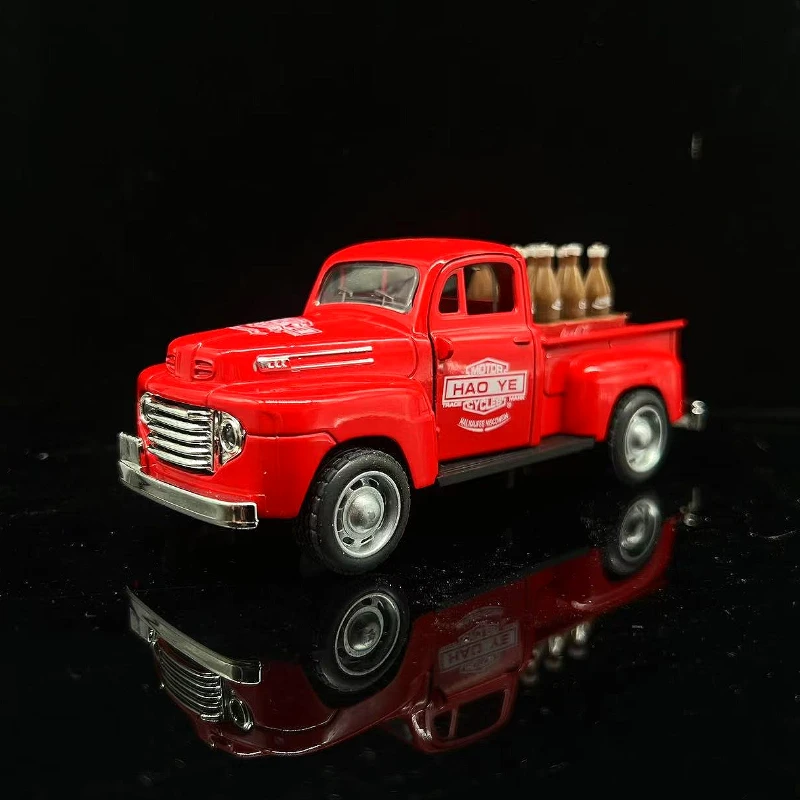 

1:32 Ford Pickup Ретро Винтаж Автомобиль Имитационная Модель Звук и Свет Усовершенствованная Коллекция Орнамент Модели Автомобилей