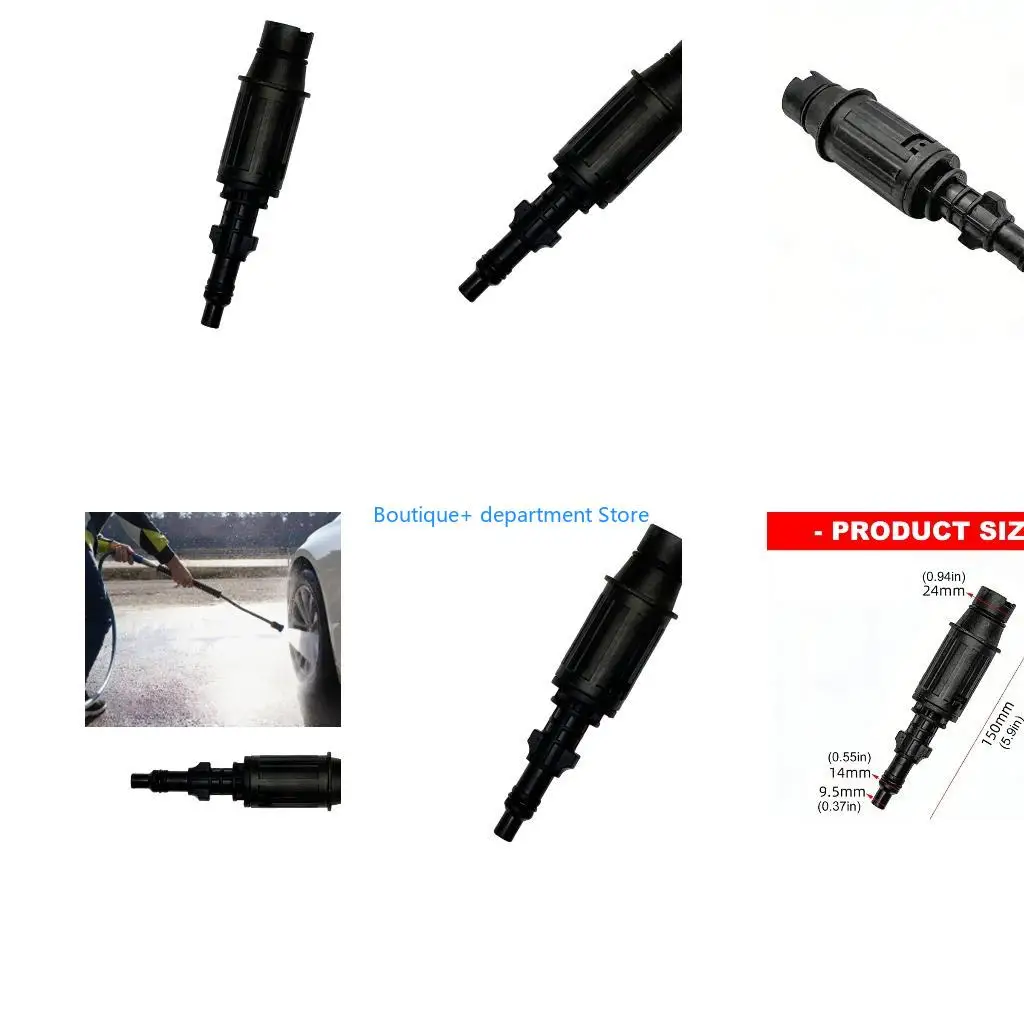 E1PD Adjustable Garden Hose Nozzle Attachment For High Pressure Vehicle Wash