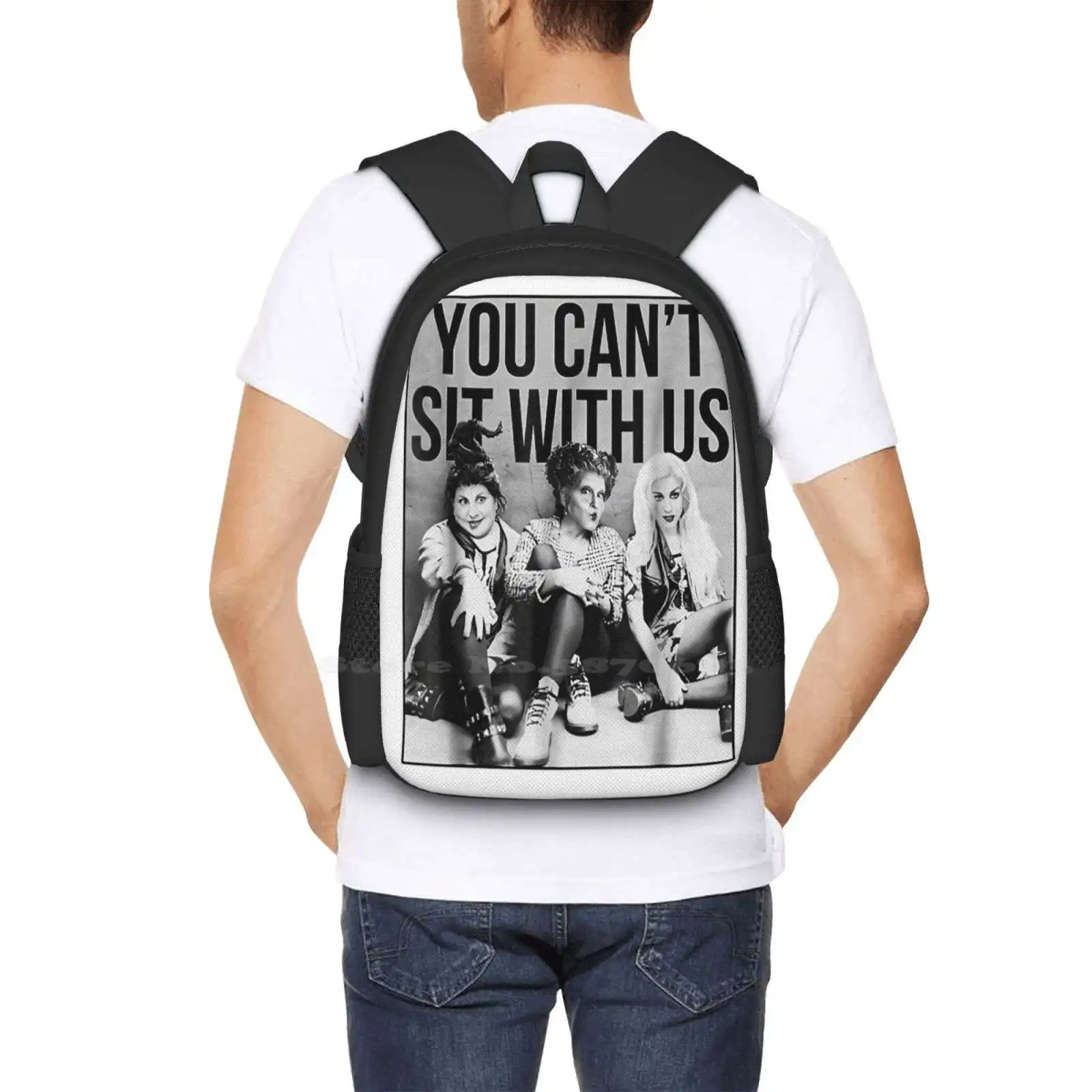 You Can\'T Sit With Us Funny Tshirt School Bags Travel Laptop Backpack Hocus Pocus