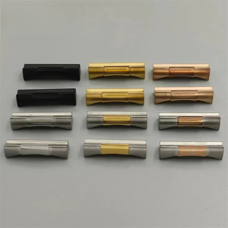 스테인레스 곡선 엔드 링크 엔드 링크, SUB 데이토나 다이빙 시계 밴드, 고무 가죽 스트랩, 원활한 연결, 20mm