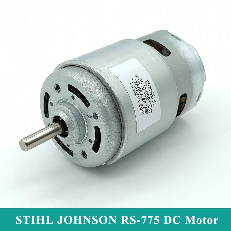 

JOHNSON RS-775 DC Motor Engine DC 12V 18V 24V High Speed Power Dual Ball Bearing 42mm Motor DIY Drill Circular Saw Garden Tools