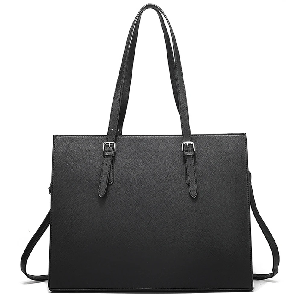 

Стильная сумка-тоут для ноутбука 15,6 дюймов из искусственной кожи, водонепроницаемая дорожная сумка большой емкости с несколькими карманами для женщин