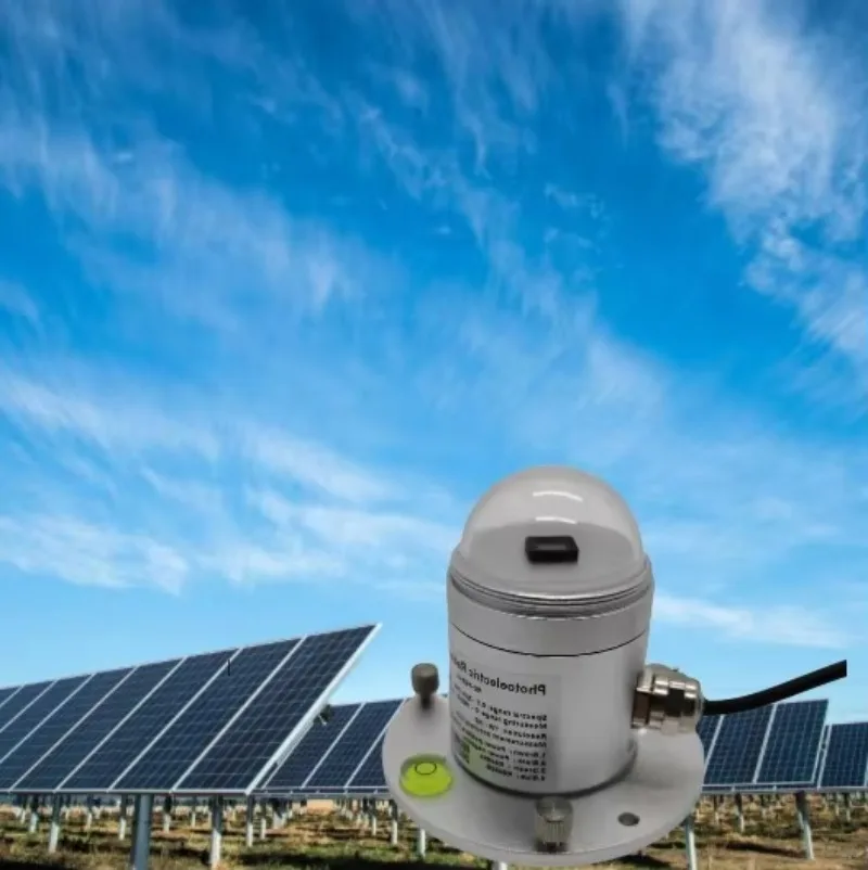 استقرار عالي Rs485 4-20Ma 0-5V 0-10V مخرج محطة طاقة كهروضوئية نظام مراقبة مستشعر الإشعاع الكهروضوئي #6