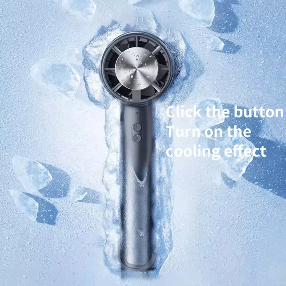 Portable Rechargeable Fan Macaron Color Cold Compress Handheld Fan Outdoor USB Mini Air Cooler Hand Fan With Hook New Arrivals