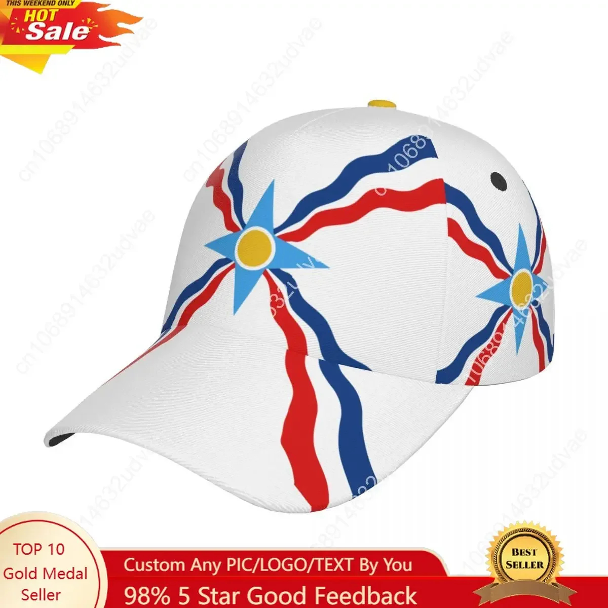 

Golf hat men Baseball Cap Sports Assyrian Snapback Hat Fashion Outdoor Hip Hop Hats For Men Women Unisex