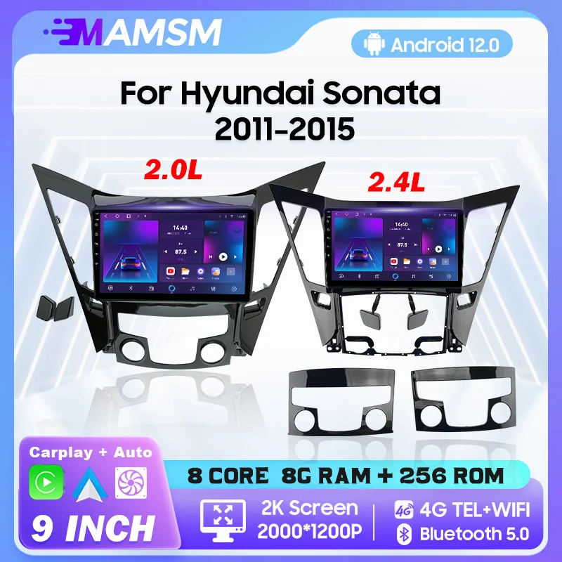 

MAMSM 9" Car Radio 2011-2015 For HYUNDAI SONATA YF Android All-in-one 2 Din Multimedia Video Player Stereo GPS Carplay Autoradio