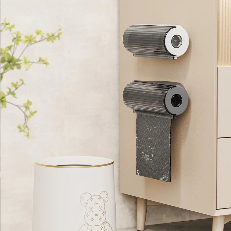 Trash Bags Storage Box Kitchen Bathroom Plastic Garbage Bag Dispenser Holder Reusable Storing Garbage Bag Organizer Container