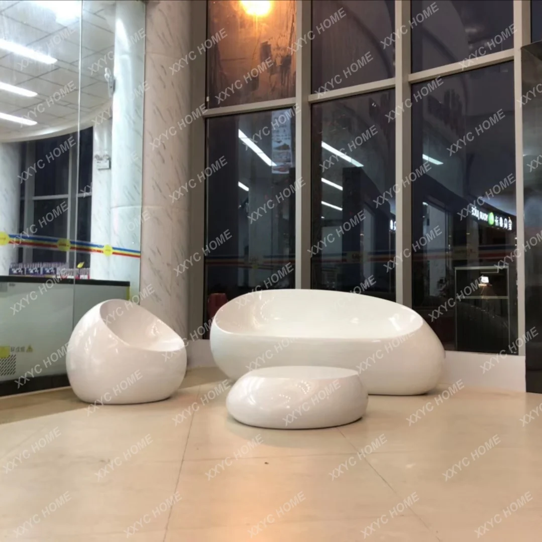 

Sofa Tea Table Combination Customized Shopping Mall Creative Art Art Gallery Casual Seat Public Rest Area Chair