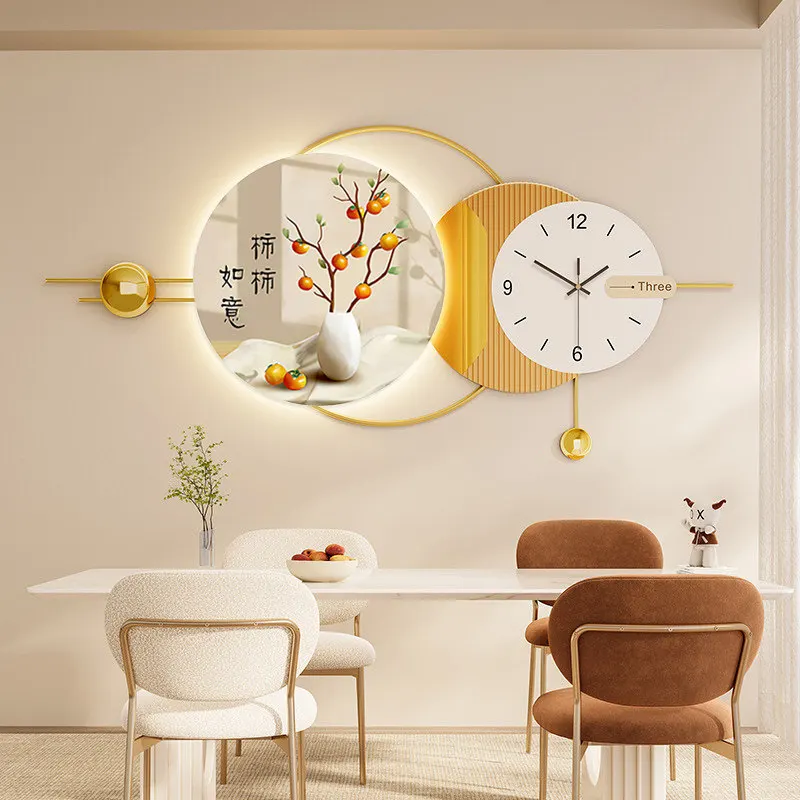 

Light Decoration Wall Clock Design Fashion Unique Living Room Wall Clock Luxury Modern Bedroom Reloj Pared Home Decor Items
