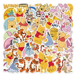 10/30/50pcs Disney Cartoon Winnie The Pooh Stickers for Kids Cute Graffiti Luggage Laptop Waterproof Decoration Sticker Toy Gift