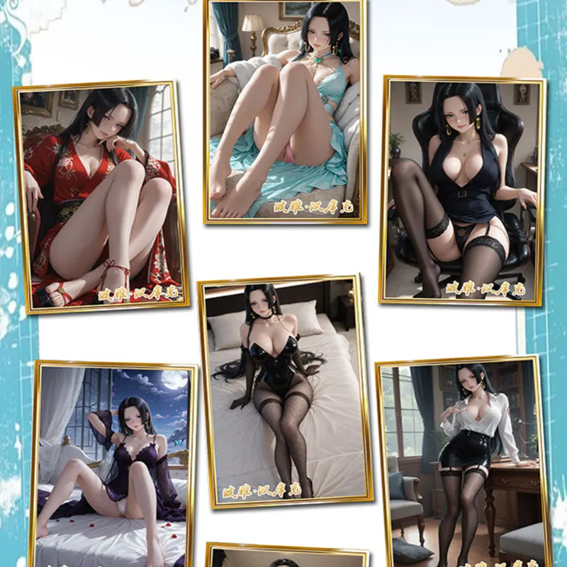 2025 ล่าสุดขายส่ง Yunmeng วัฒนธรรม One Piece Collection กระดาษสี Waifu BOA Nami Robin Doujin ของเล่น Trading ของขวัญ