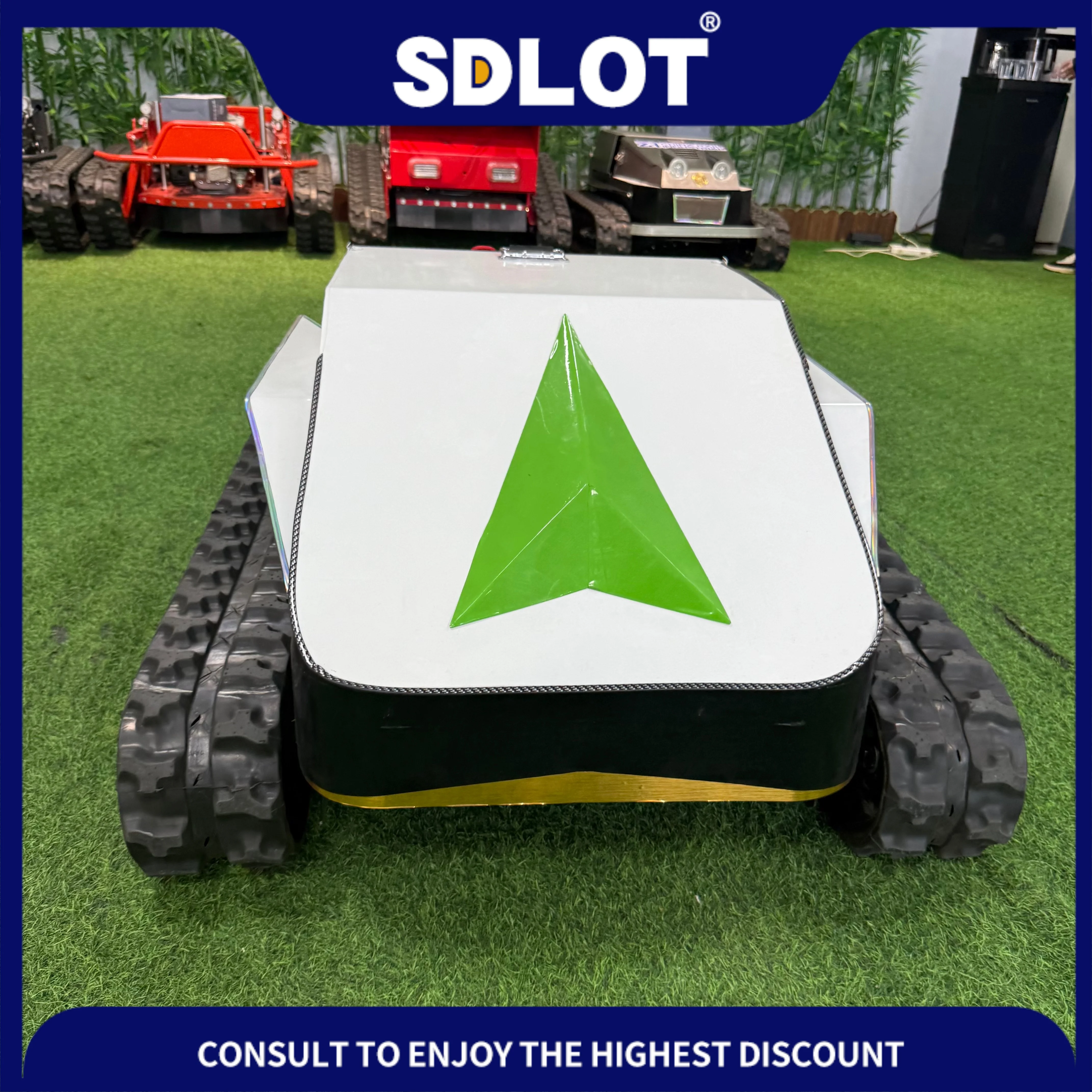 Custom Remote Control Lawn Mower Wireless Crawler Tracked Grass Cutter Machine for Farm Garden Outdoor Use