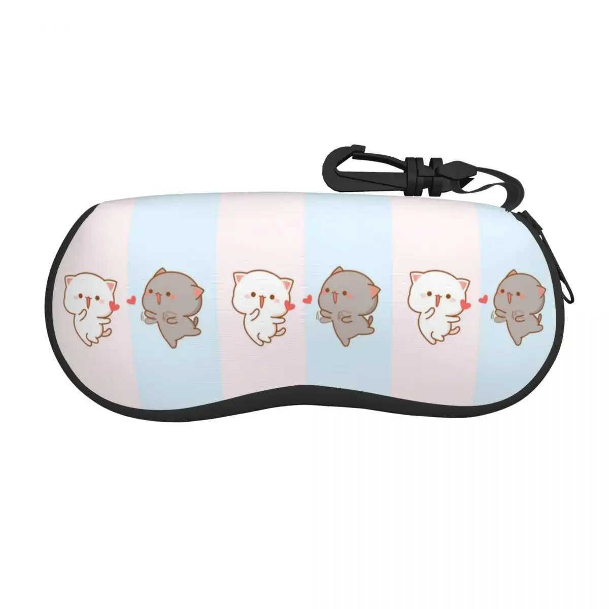 Custom Peach And Goma Mochi Cat Fall In Love Glasses Case Stylish Shell Eyeglasses Case Sunglasses Box