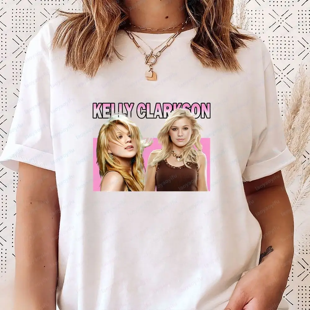 Kelly Clarkson - Style Band Casual Trendy Multi-Purpose Short-Sleeved Men's and Women's Round-neck T-Shirt