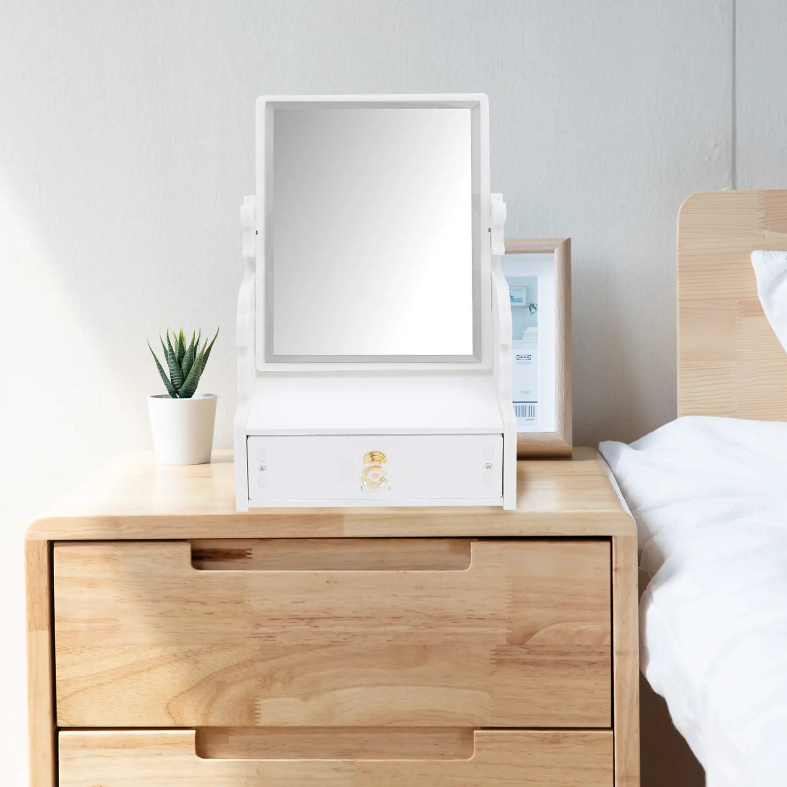 espelho-de-maquilhagem-de-mesa-com-gaveta-giratorio-360°-painel-refletor-moldura-polida-lisa-pega-de-cristal-bonito-1-unidade