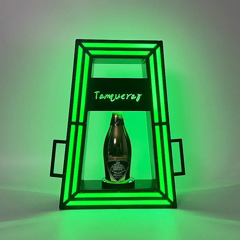 Thrisdar Acrylic Led Champagne Glorifier Ace Of Spades Presenter Vip Serving Tray Wine Bottle Holder Display