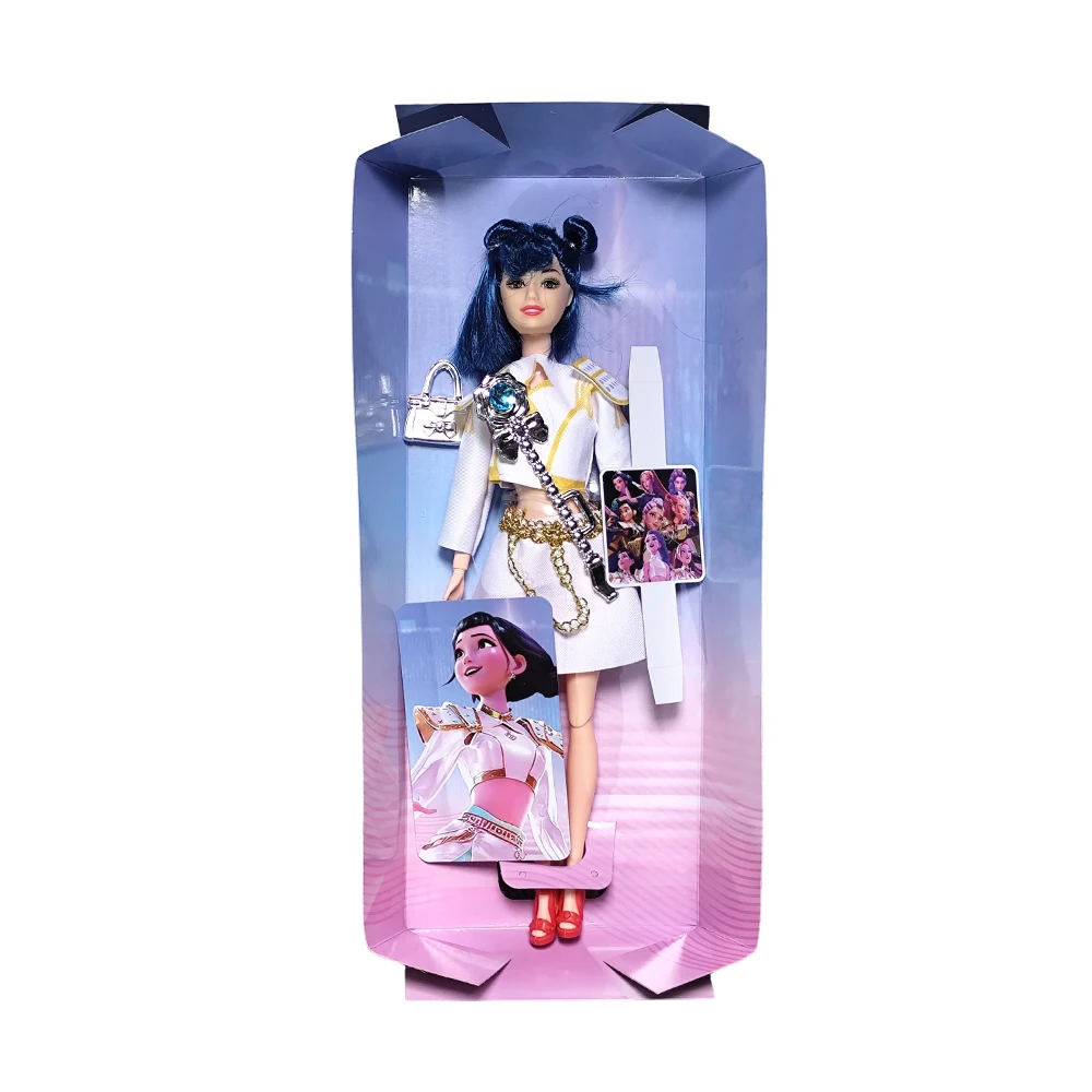 2025 مجموعة كاملة جديدة Kpop شيطان الصيادين Lumi È Re Mira Zoe دمى تماثيل من الفينيل الأطفال هدايا عيد الميلاد الموسيقى تحت عنوان