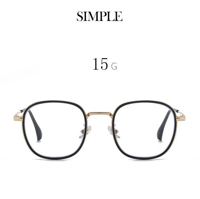 Blue Light Blocking Oval Prescription Glasses For The Nearsighted Women Student Single Lens Myopia Spectacles 0 -0.5 -1.0 To -6