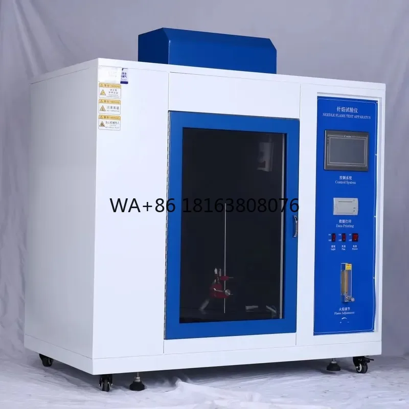 Flame Tester Fire Hazard Test Equipment Electronic Components Insulating Plastic Material Safety Evaluation