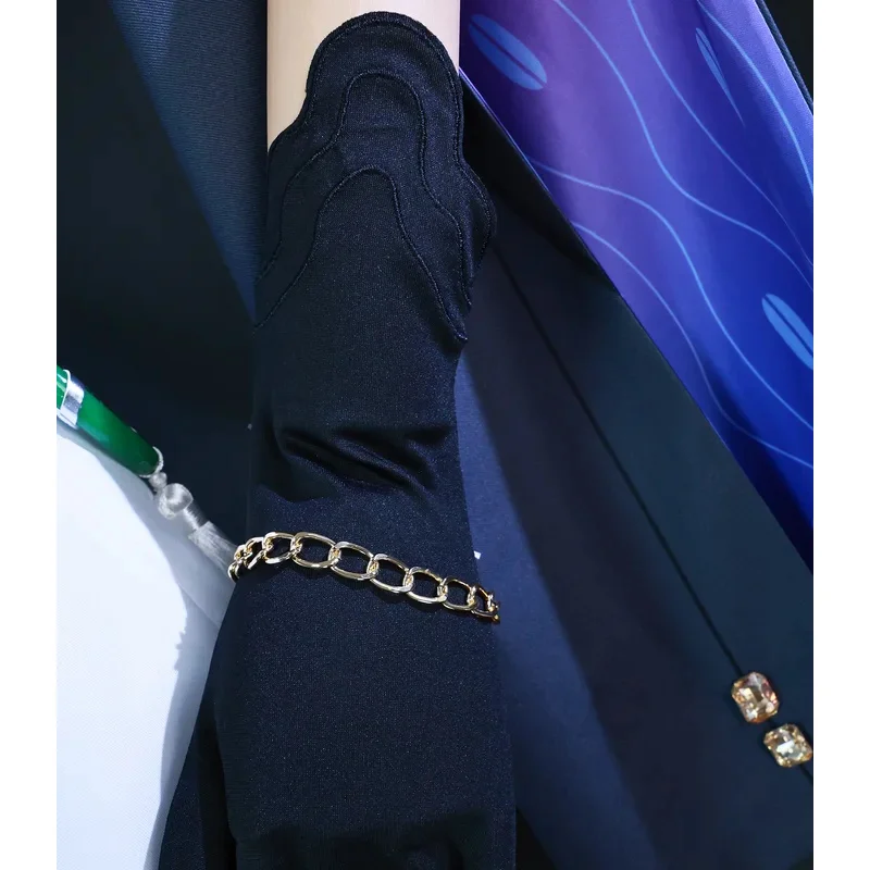 Jade Game Cosplay Costume Game Honkai Star Rail Earrings Necklace Hat Dresses Women Girls Halloween Party Roleplay Outfits