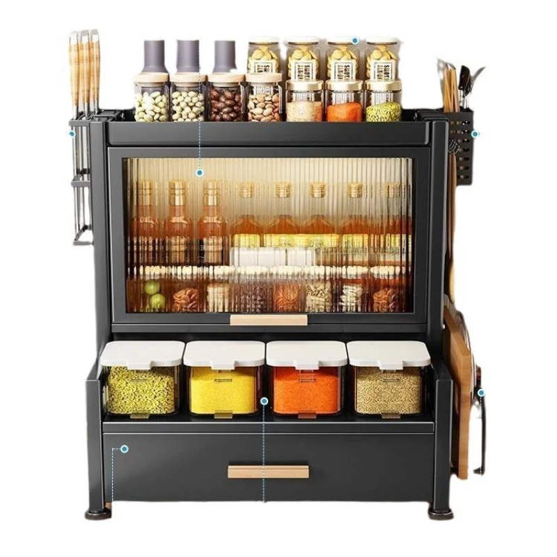 

Kitchen salt seasoning tank storage box kitchen