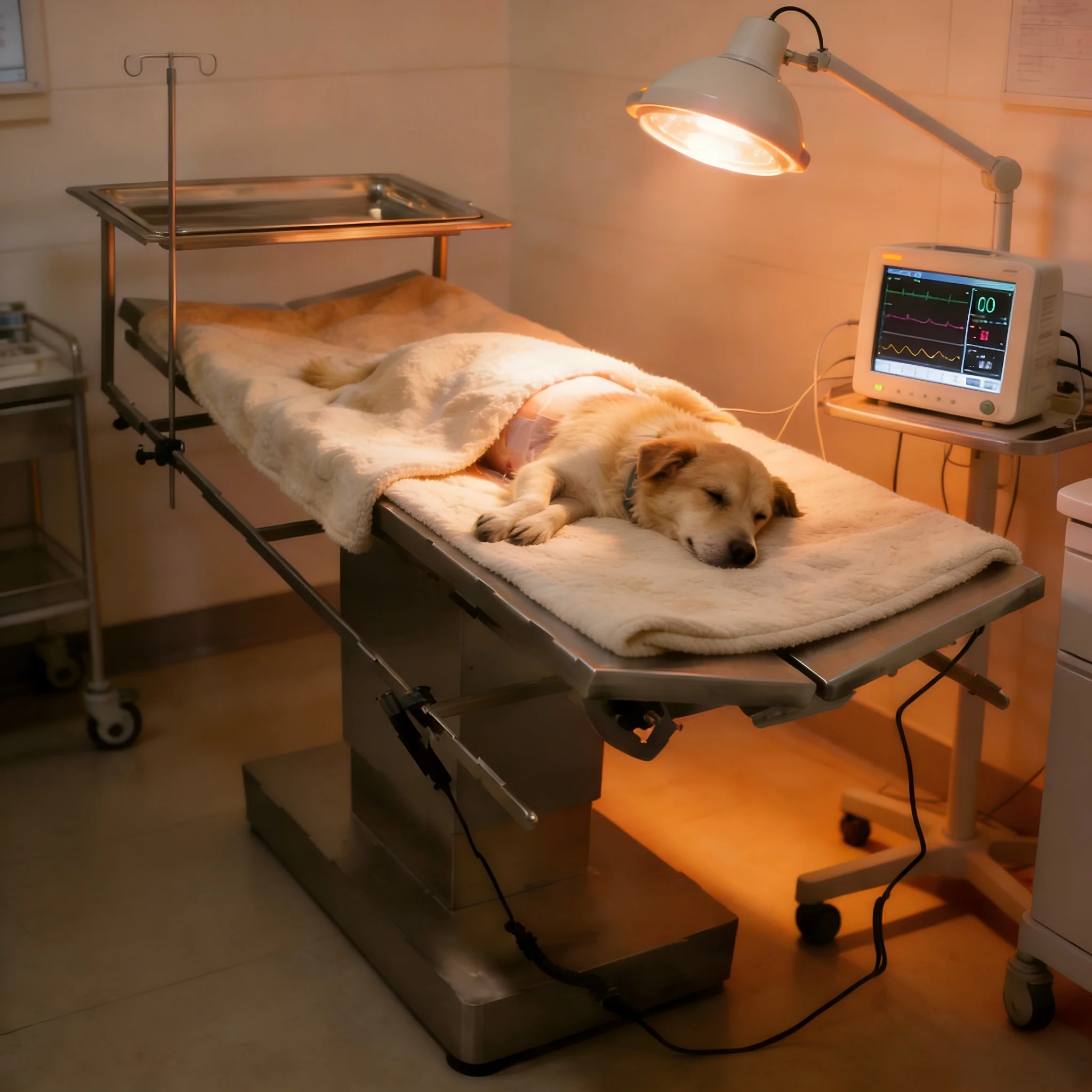 V-Shape Electric Veterinary Surgical Table Stainless Steel Adjustable Operating Table Heating Option CE Certified 1-Year