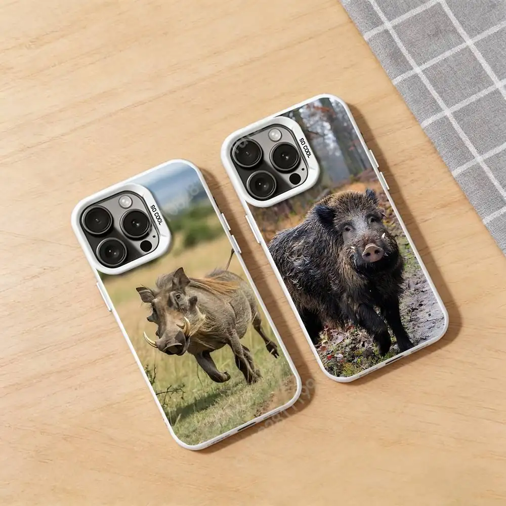 

Wild Boar Sus Scrofa Phone Case for iPhone 17 16 Pro Plus 15 14 13 Max Mini 12 11 X XS Air Fashion Bumper