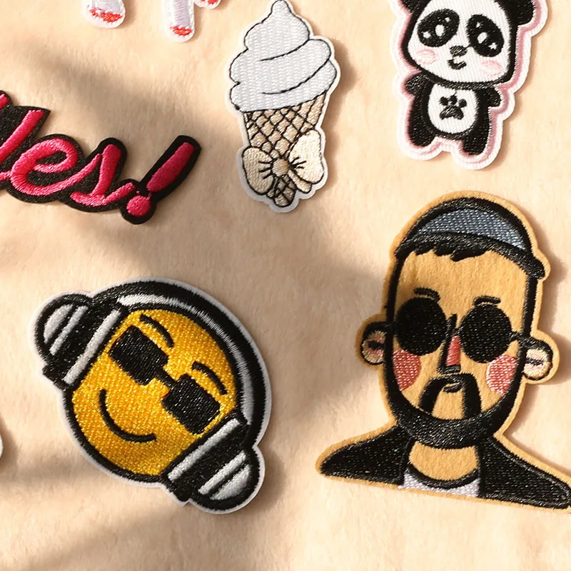 13 teile/los Eisen Patches Niedlich Für Kleidung Kinder Genäht Gestickt Auf Herz Brief Parches Mädchen Jungen Pack Jacke Diy Stoff thermische – Detail 4