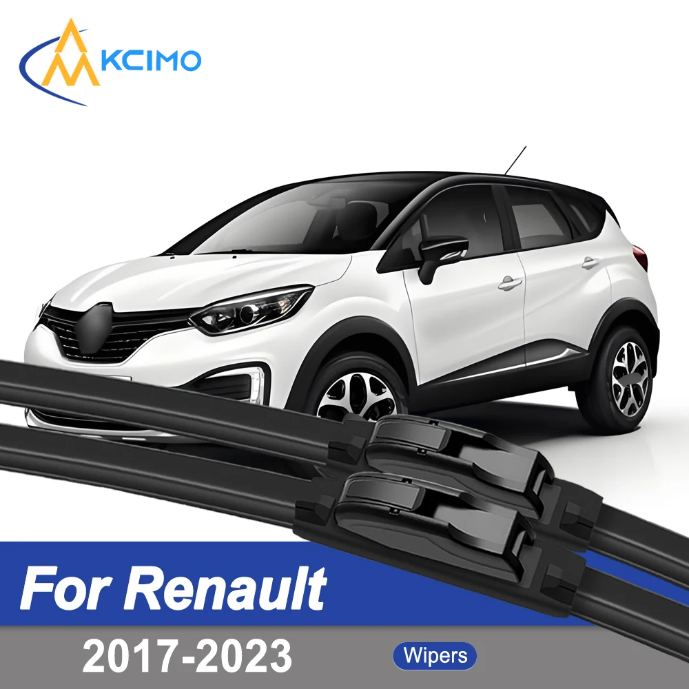 

Premium Rubber Durable Silent Windshield Wiper Blades 2pcs for Renault Captur HA 2017-2023 Kaptur Grand Captur
